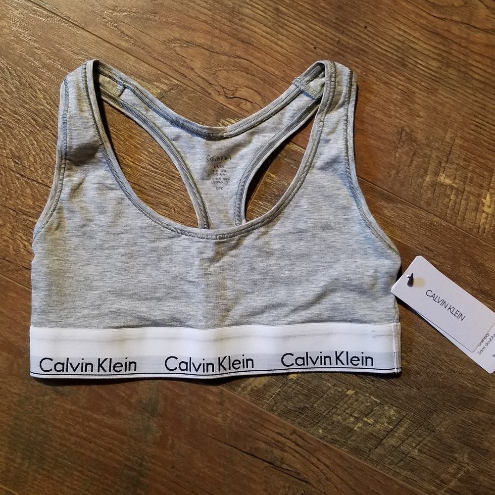 Calvin Klein small gray bralette